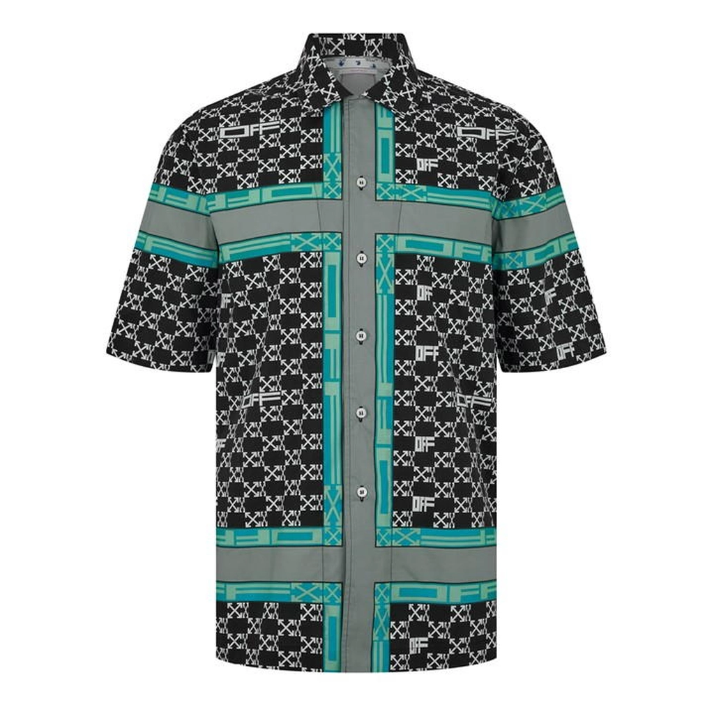 Off White Monogram Stripe Shirt - Black